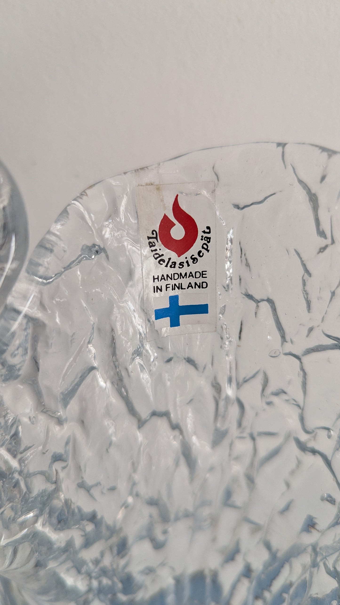 Taidelasisepät Oy - Maljakko (Valmistajan Tarralla)