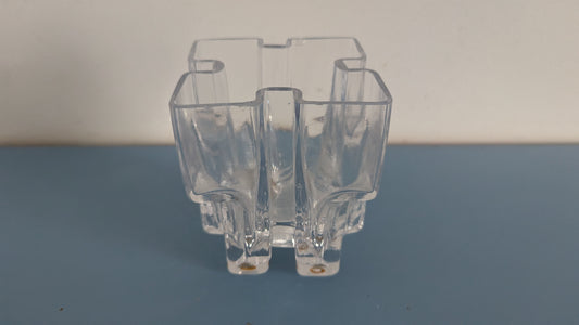 Riihimäen Lasi Paalutalo Maljakko (1968-1972, Signeerattu, Helena Tynell)