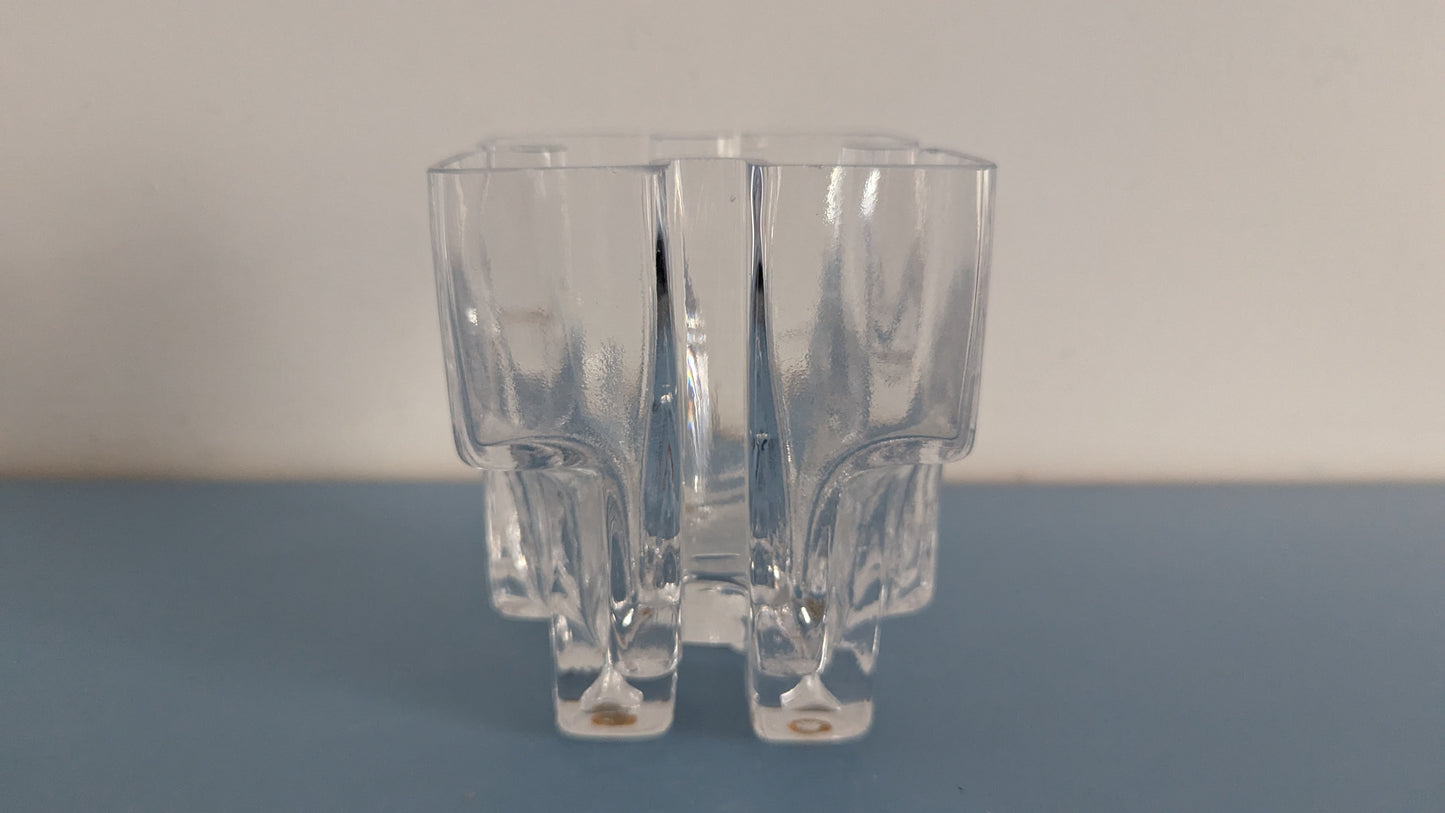 Riihimäen Lasi Paalutalo Maljakko (1968-1972, Signeerattu, Helena Tynell)