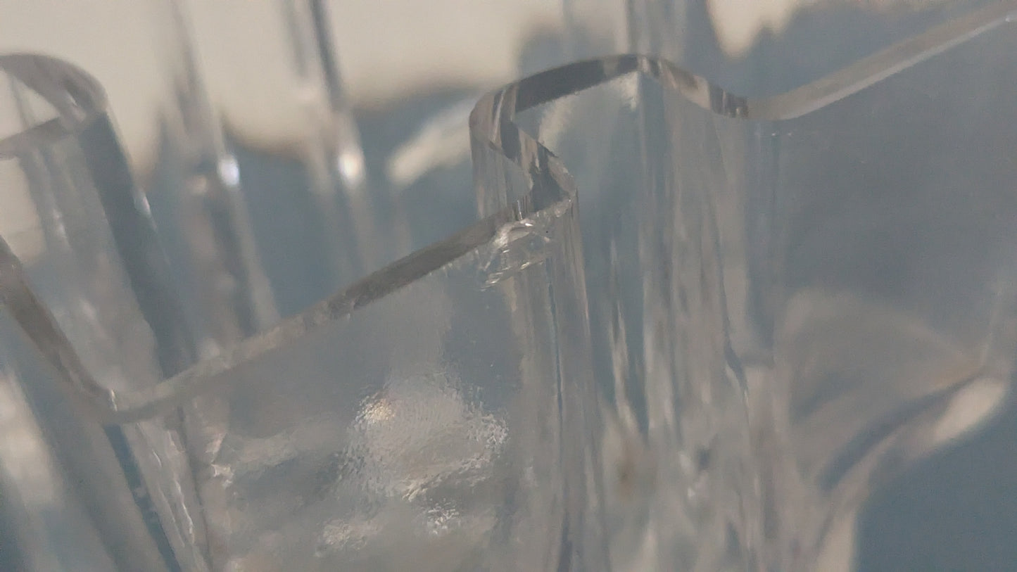 Riihimäen Lasi Paalutalo Maljakko (1968-1972, Signeerattu, Helena Tynell)