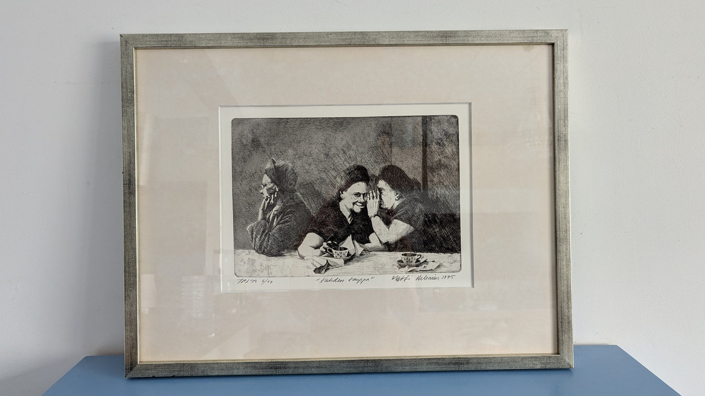 Matti Helenius - Kahden Kauppa (Signeerattu Etsaus 1975)