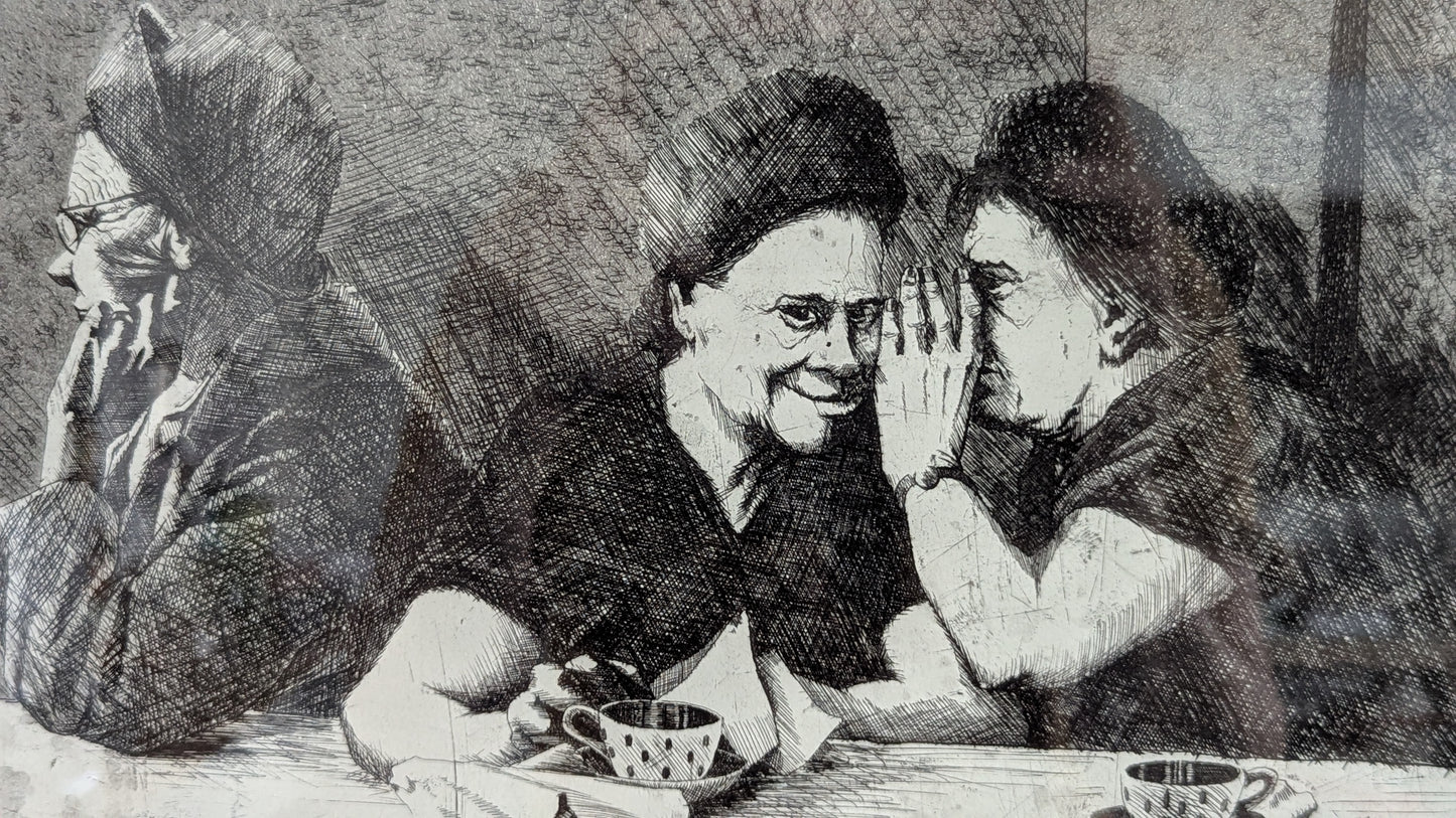 Matti Helenius - Kahden Kauppa (Signeerattu Etsaus 1975)