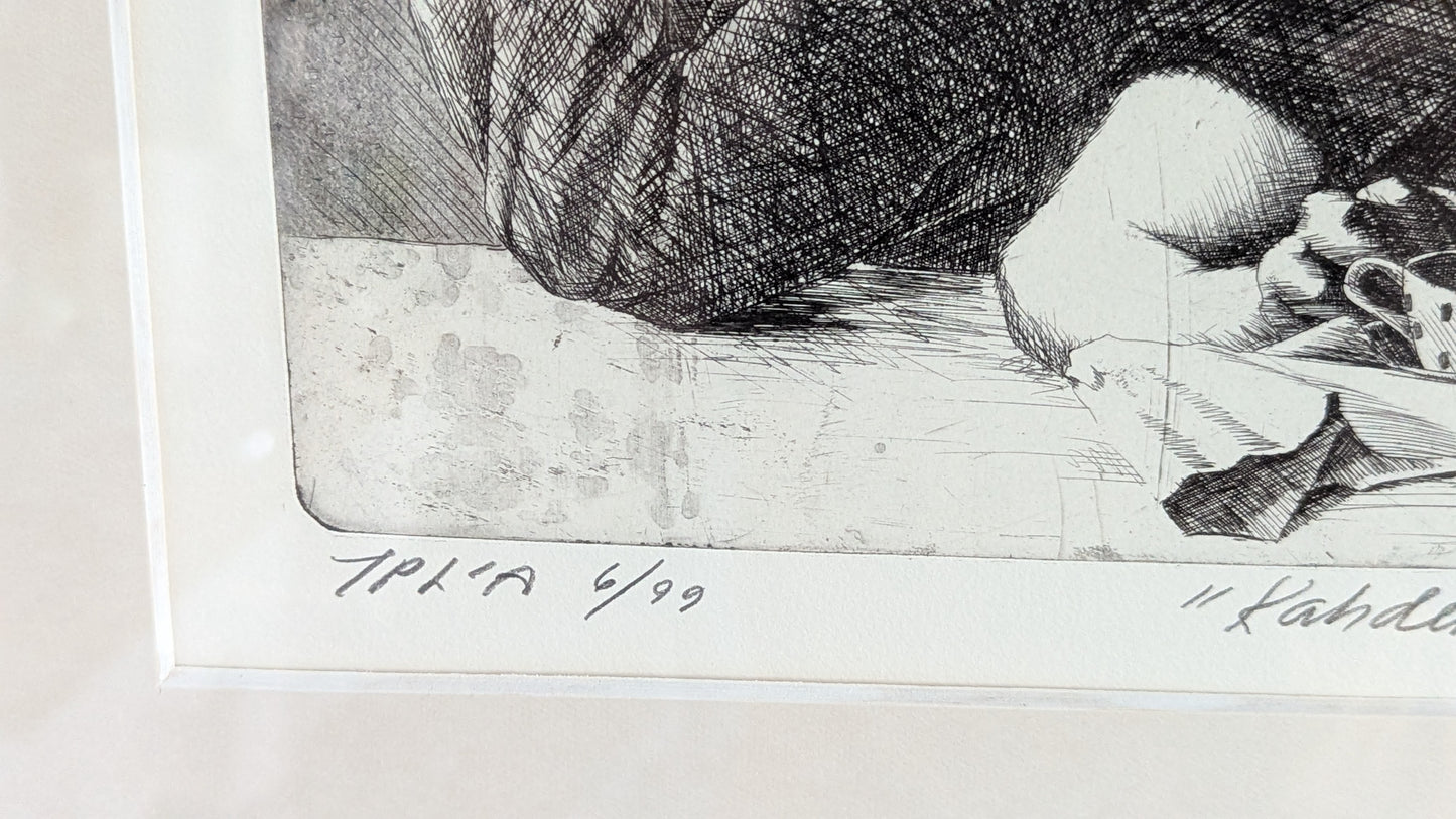 Matti Helenius - Kahden Kauppa (Signeerattu Etsaus 1975)