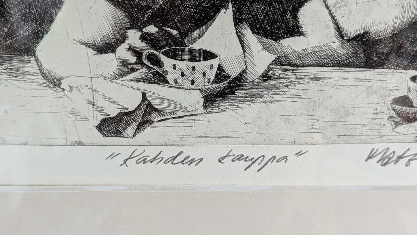 Matti Helenius - Kahden Kauppa (Signeerattu Etsaus 1975)