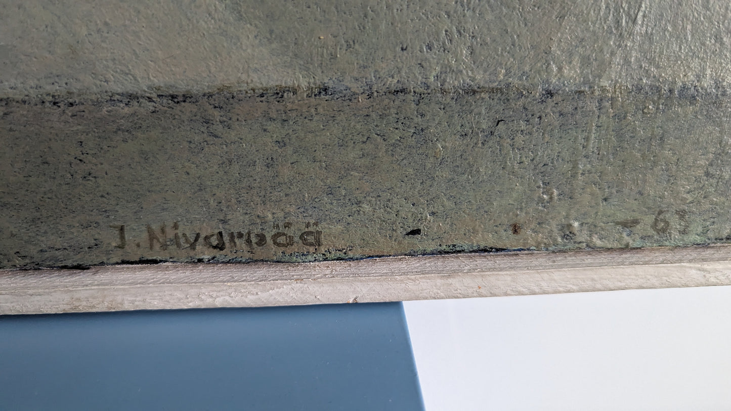 Jouko Nivarpää - Harjoitus (Signeerattu Öljyvärimaalaus 1963)