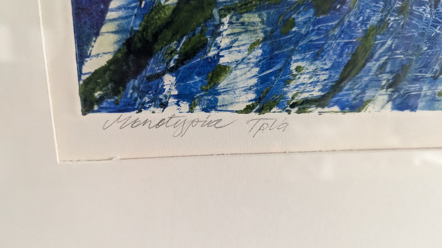 Maija Forsse - Keskustelu (Signeerattu Monotypia 1991)