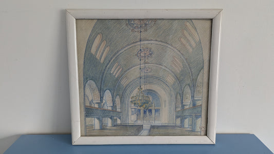 Kauno Sakari Kallio - Alavuden Kirkko (Sign. Sekatekniikkatyö 1914)