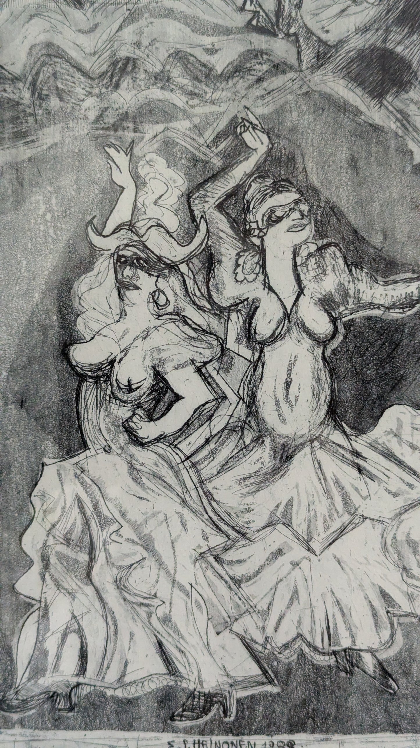 Erkki Sakari Heinonen - Andalucia Flamenco II (Signeerattu, Etsaus, 1988)