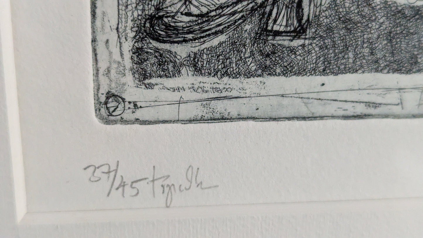 Erkki Sakari Heinonen - Andalucia Flamenco II (Signeerattu, Etsaus, 1988)