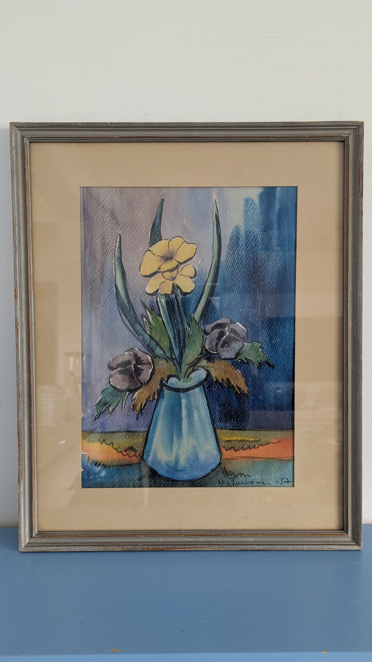 Urpo Purhonen - Signeerattu Sekatekniikkatyö (1957)