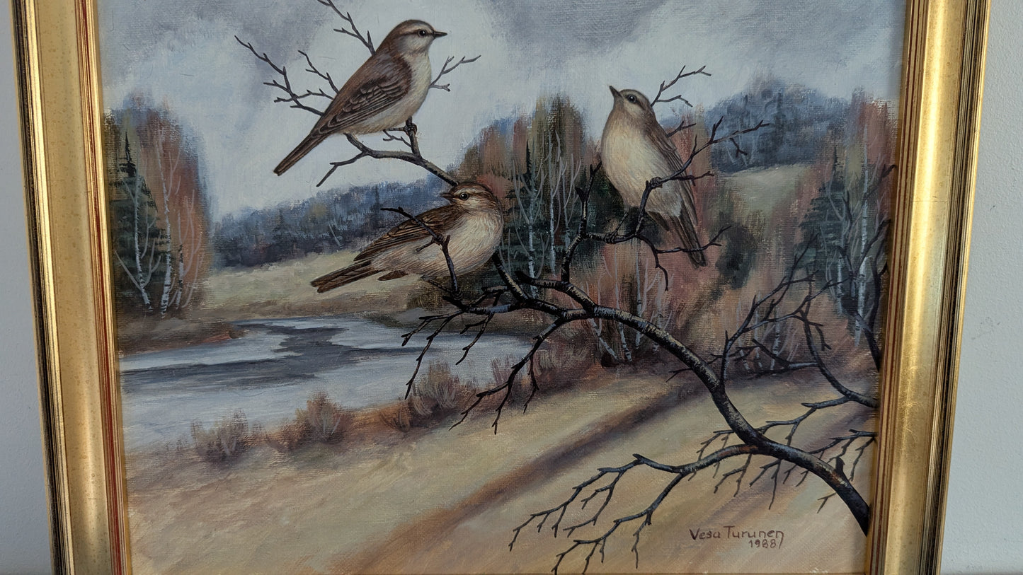 Vesa Turunen - Signeerattu Öljyvärimaalaus (1988)