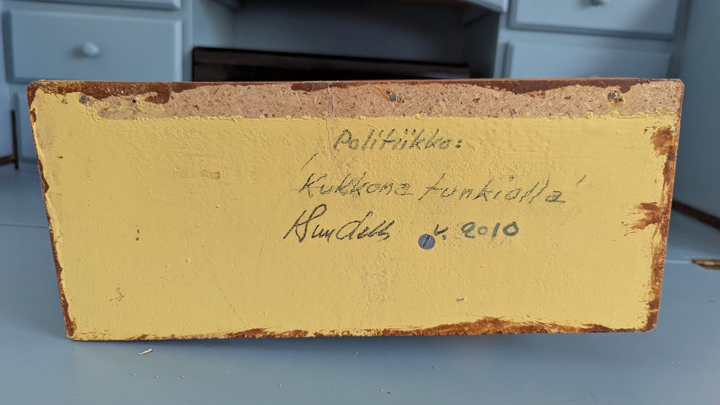Kalevi Sundell - Politiikko "Kukkona Tunkiolla" Patsas (2010)