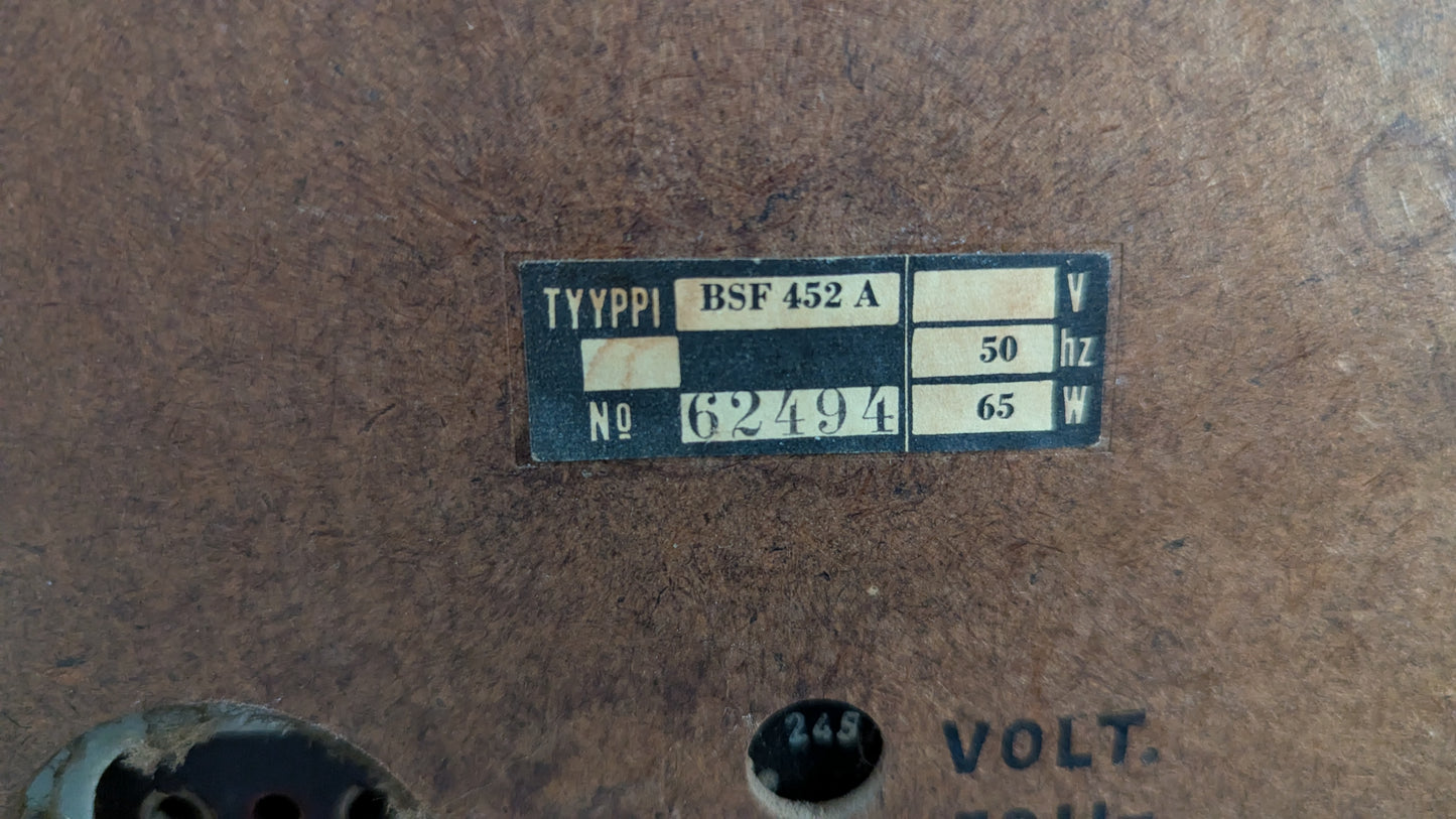 Philips BSF 452 A Putkiradio (1955)