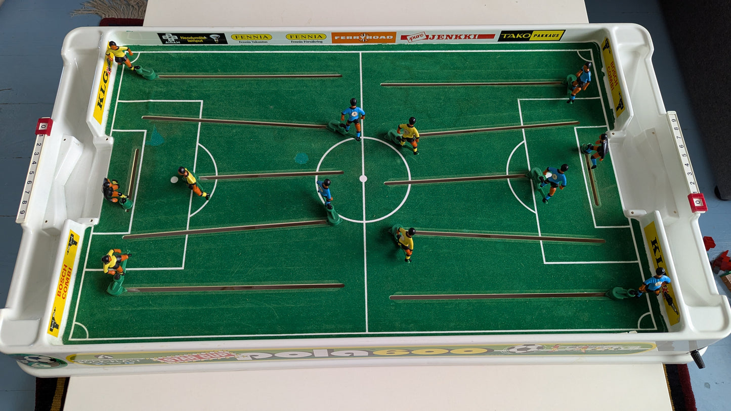 Bock Plast -  Pola 600 Jalkapallopeli / Pöytäfutis (1970-luku, Made in Finland)