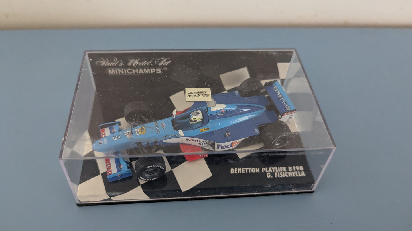 MiniChamps - Benetton Playlife B198 / Giancarlo Fisichella (Alk. Paketissa)
