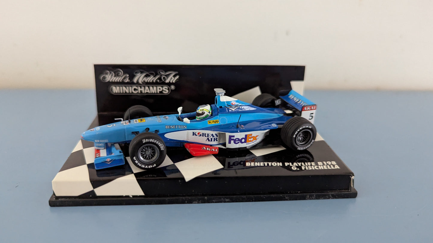 MiniChamps - Benetton Playlife B198 / Giancarlo Fisichella (Alk. Paketissa)