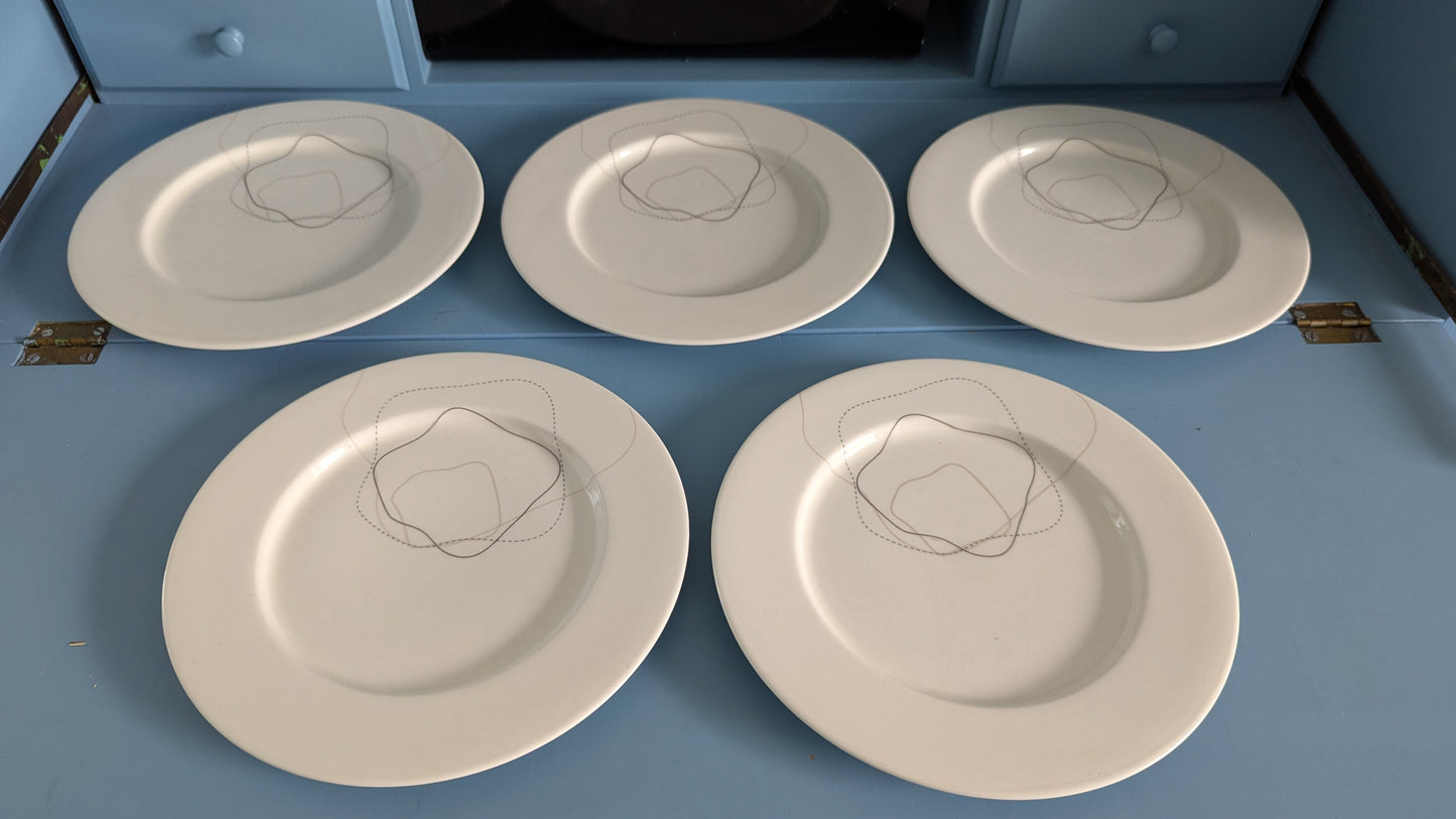Arabia / Iittala - Aika Graphics Ruokalautanen (5kpl, 2006-2007, Heikki Orvola)