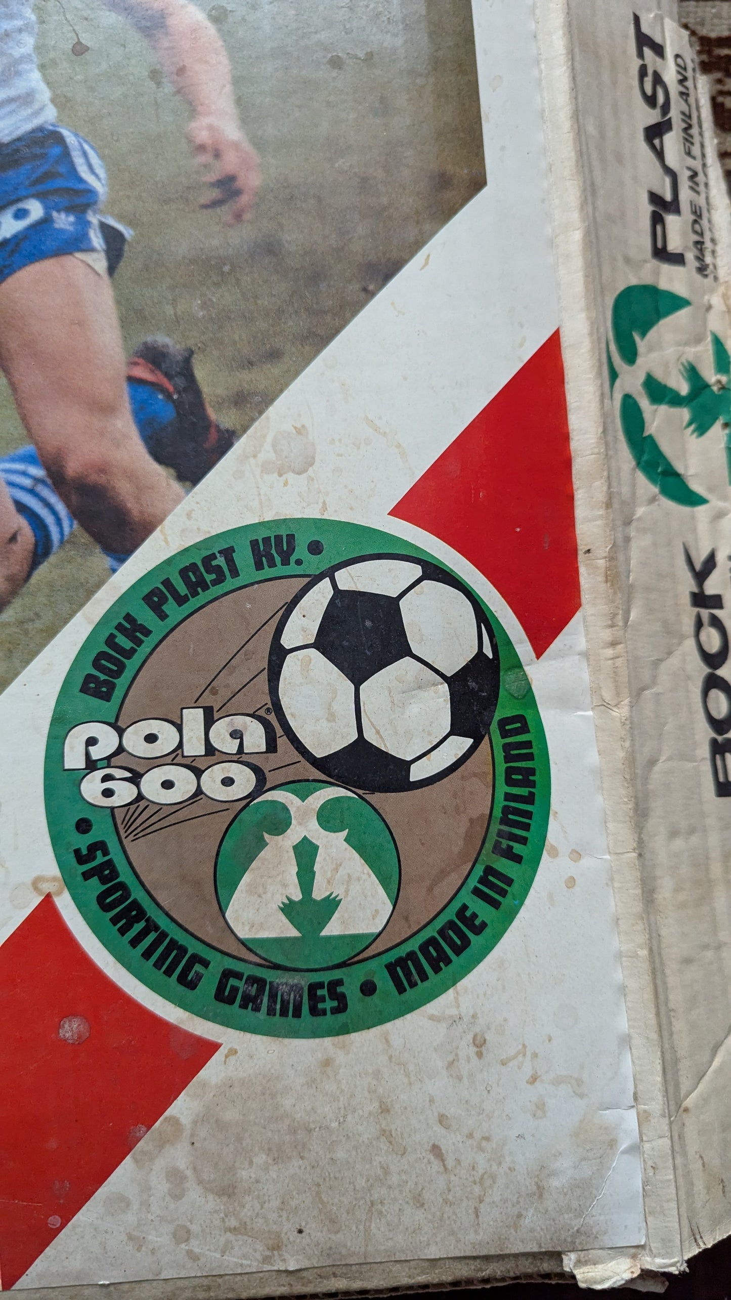 Bock Plast -  Pola 600 Jalkapallopeli / Pöytäfutis (1970-luku, Made in Finland)