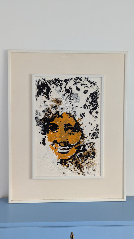 Sylvi Salonen Akryylimaalaus (Läksiäislahja Tampereen Työväen Teatterista)