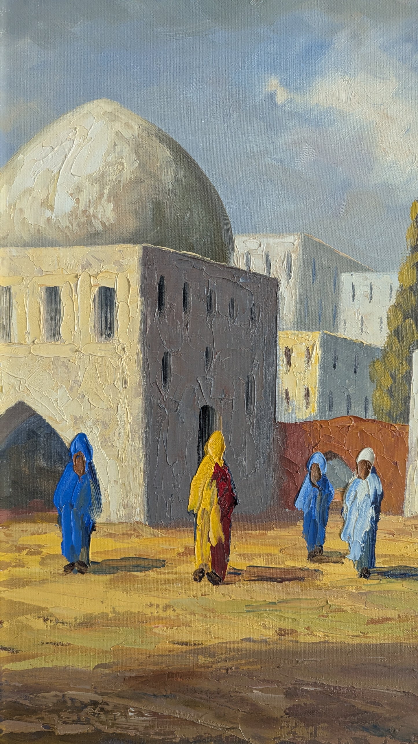 Bernt Johnson - Bagdad (Signeerattu Öljyvärimaalaus)