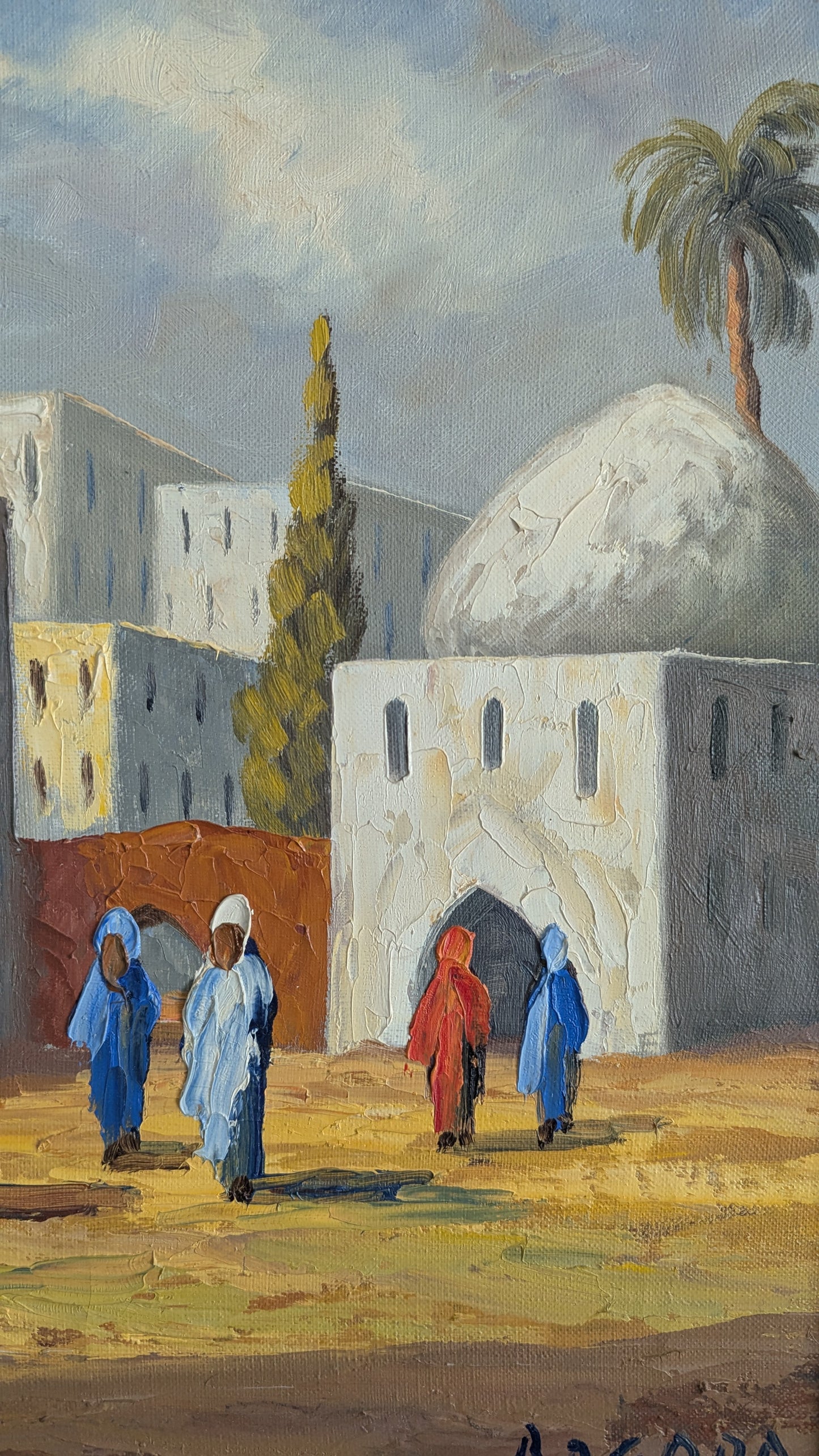 Bernt Johnson - Bagdad (Signeerattu Öljyvärimaalaus)