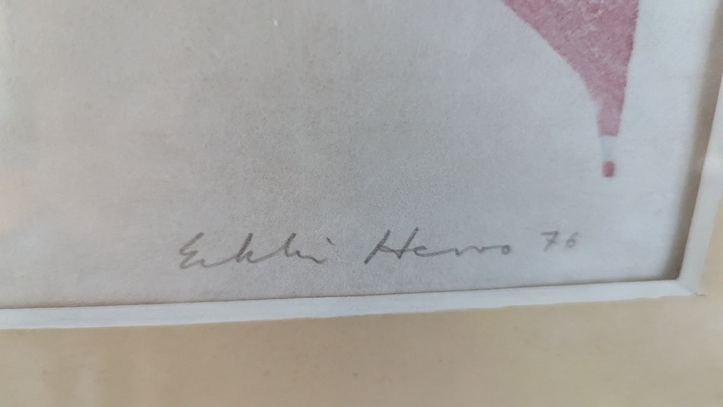 Erkki Hervo - 8-76 W (Signeerattu Grafiikka 1976)