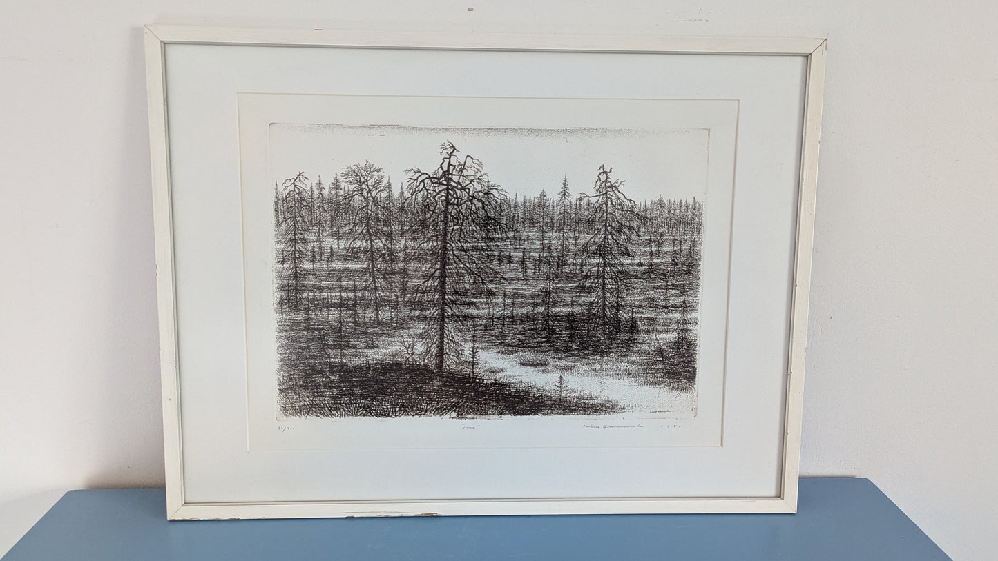 Simo Hannula - Suo (Signeerattu Etsaus, 1980)