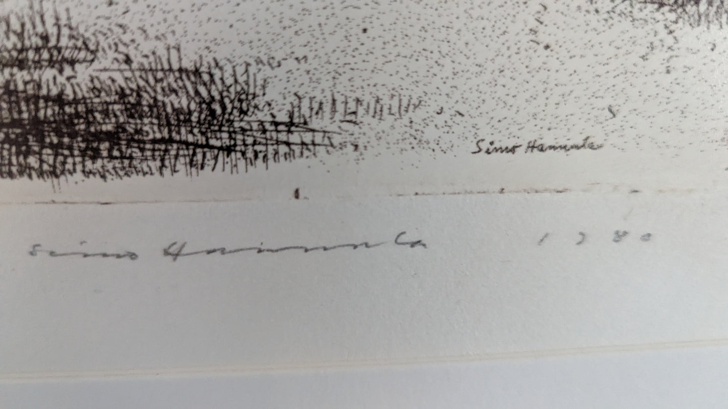 Simo Hannula - Suo (Signeerattu Etsaus, 1980)