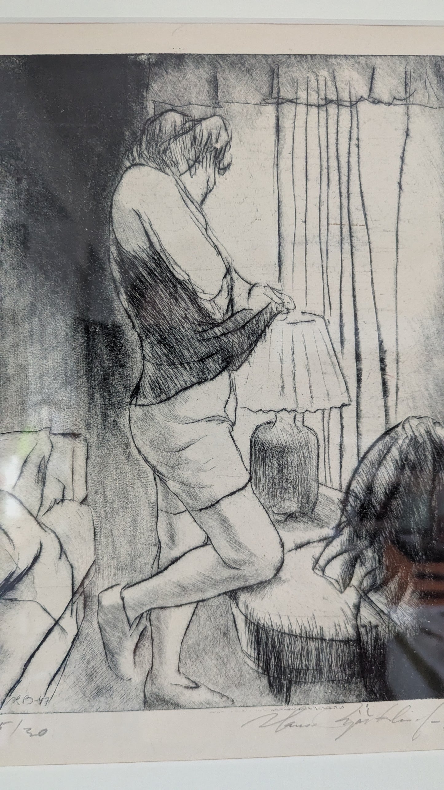 Hans Björklind - Signeerattu Grafiikka (1947, 5/30)