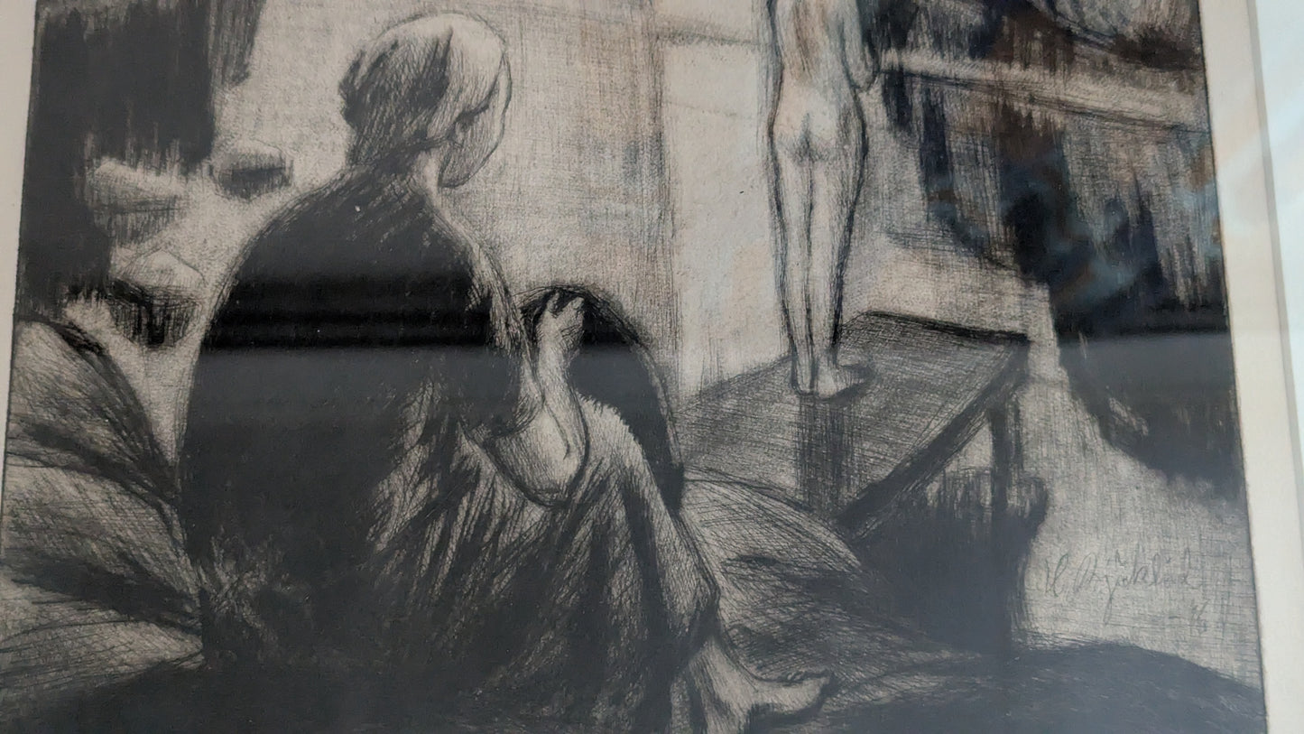 Hans Björklind - Signeerattu Grafiikka (1947, 8/25)