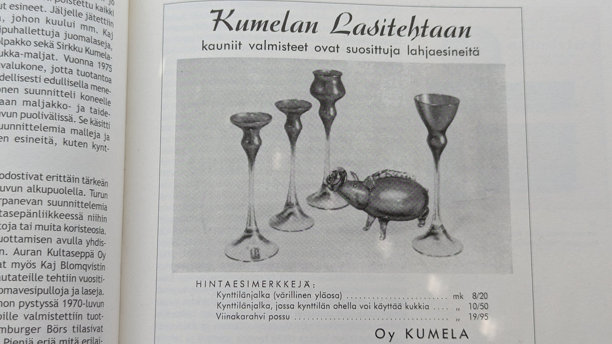 Kumela Kynttilänjalka / Maljakko (1963, Marjut Kumela)