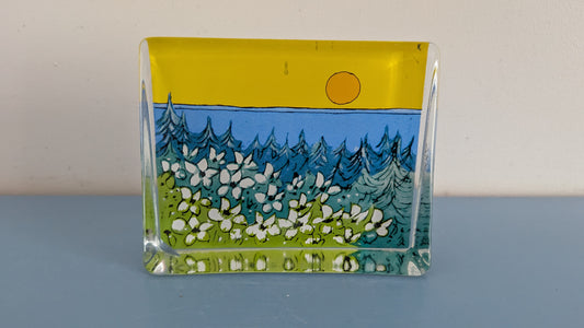 Iittala Lämpö Auringon Lasikortti (Isompi, 1995, Heljä Liukko-Sundström)