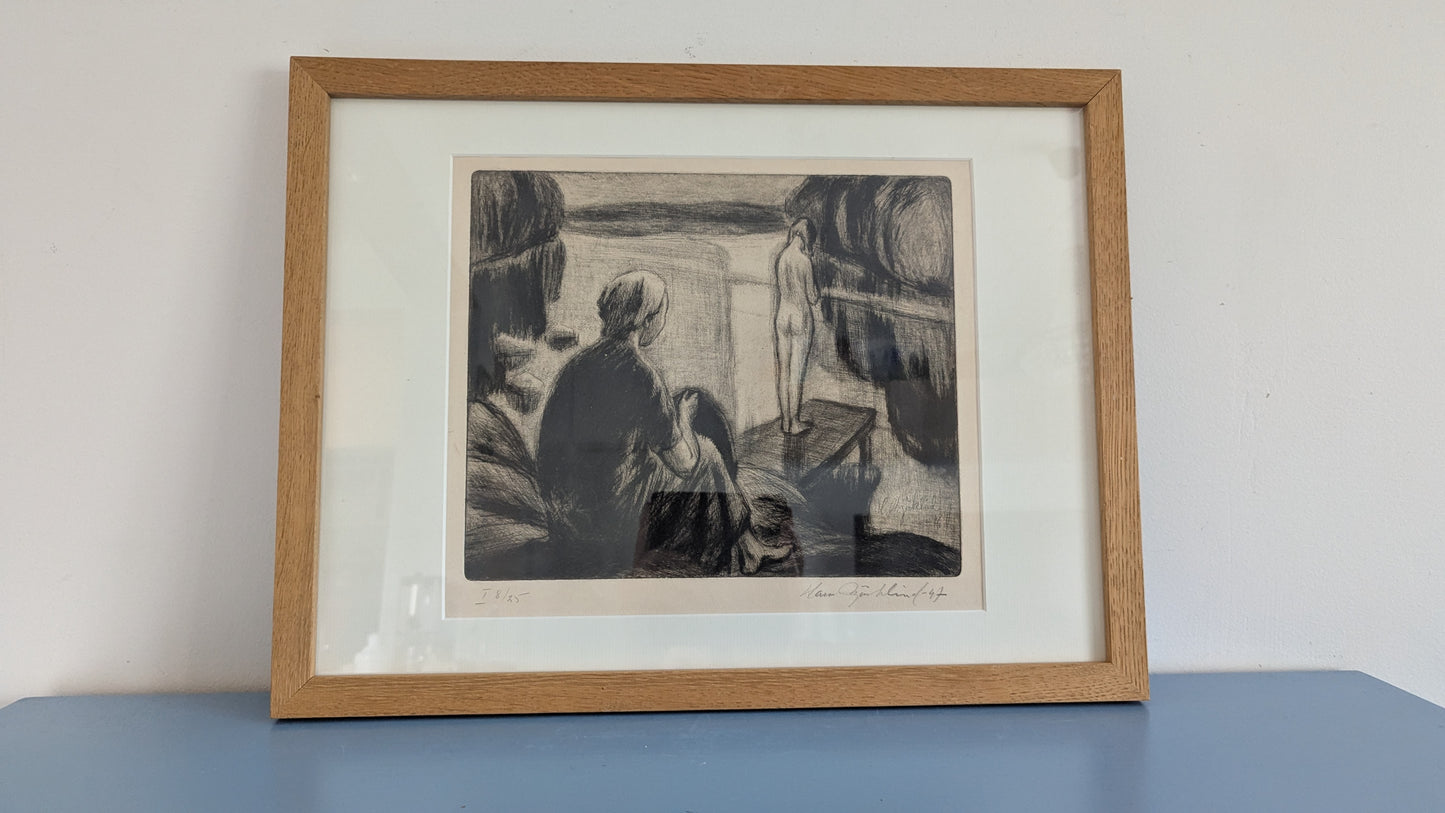 Hans Björklind - Signeerattu Grafiikka (1947, 8/25)