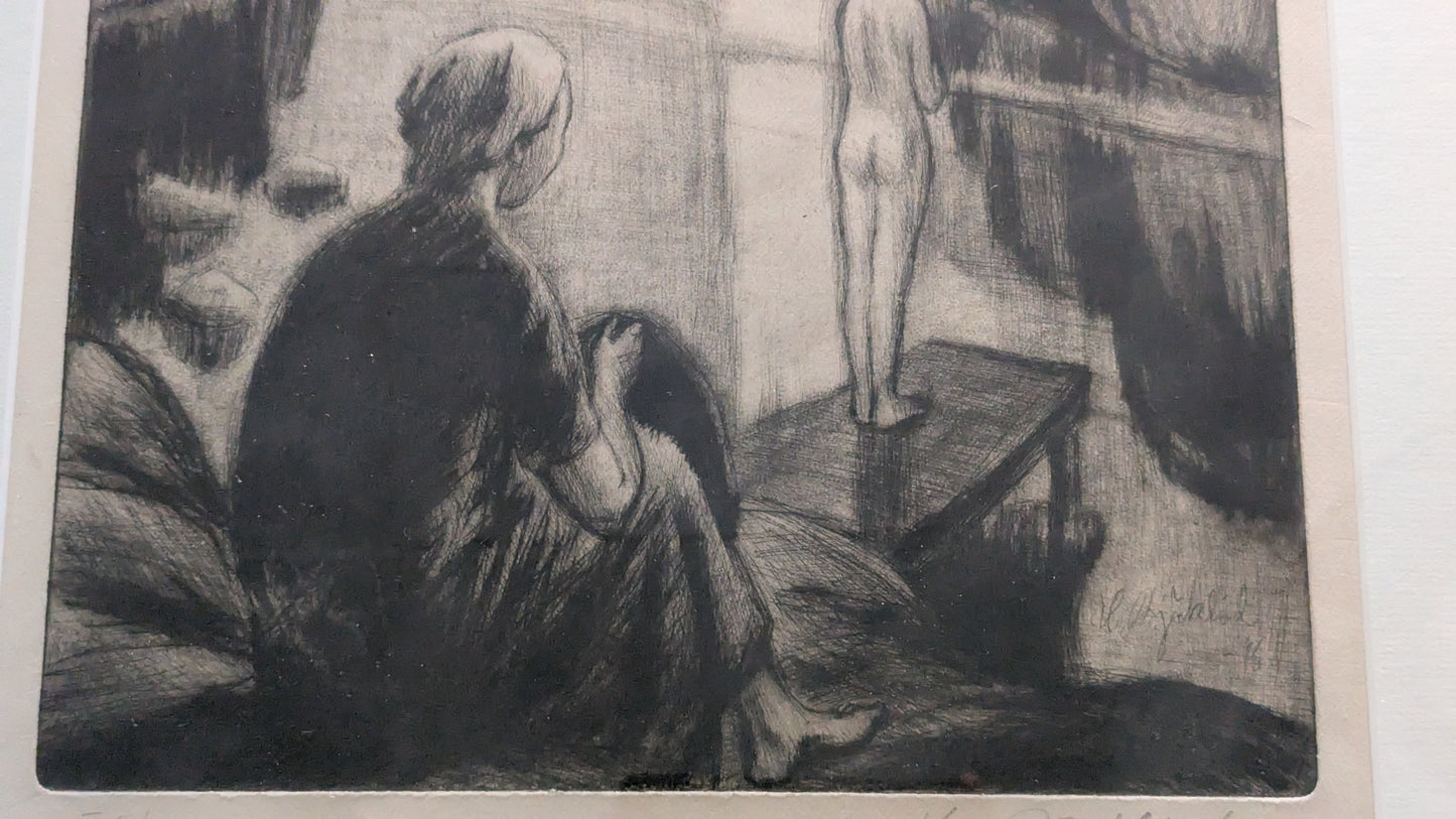 Hans Björklind - Signeerattu Grafiikka (1947, 8/25)