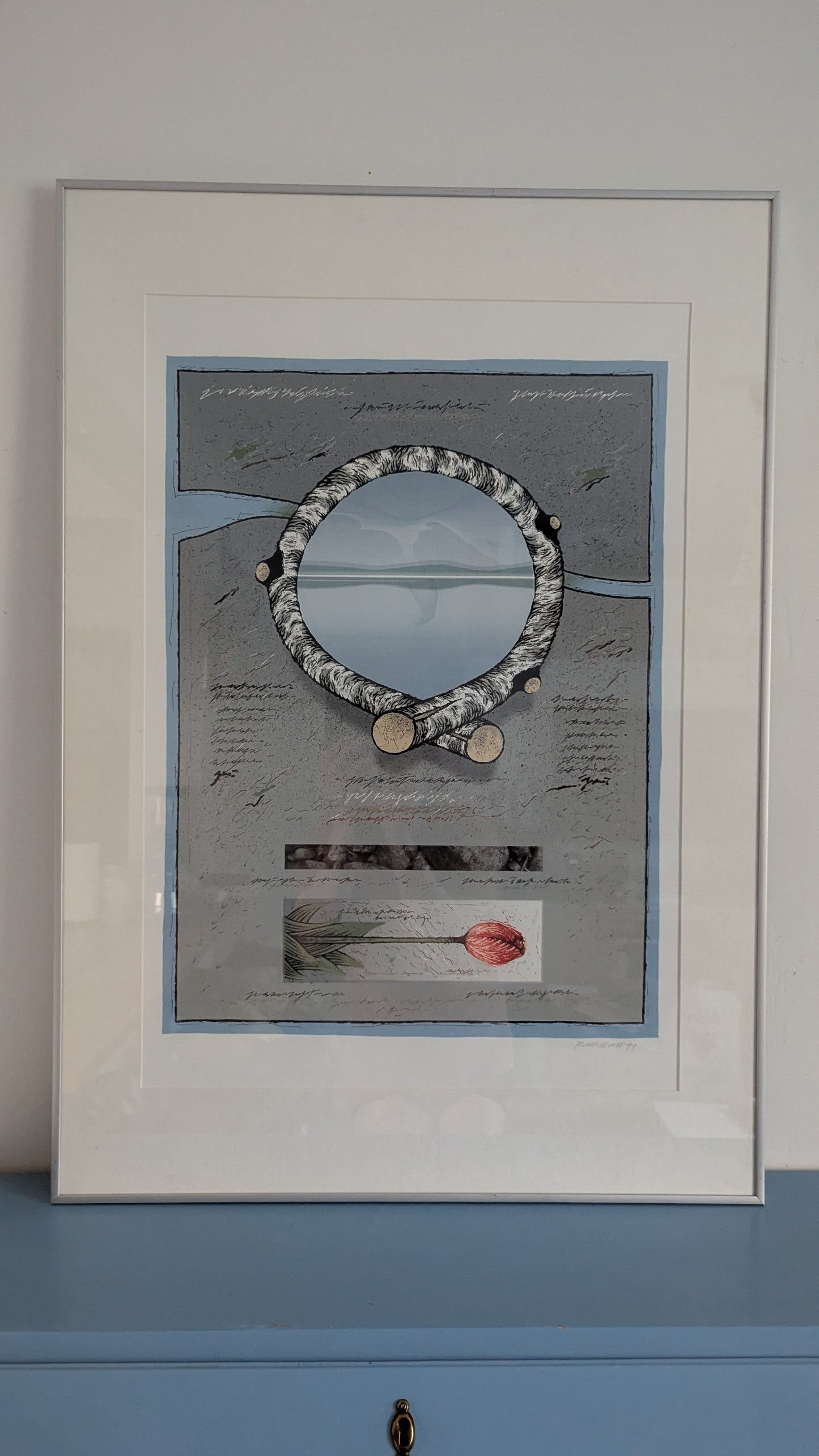 Raimo Kanerva - Usva Nousee (Signeerattu Grafiikka 1999)