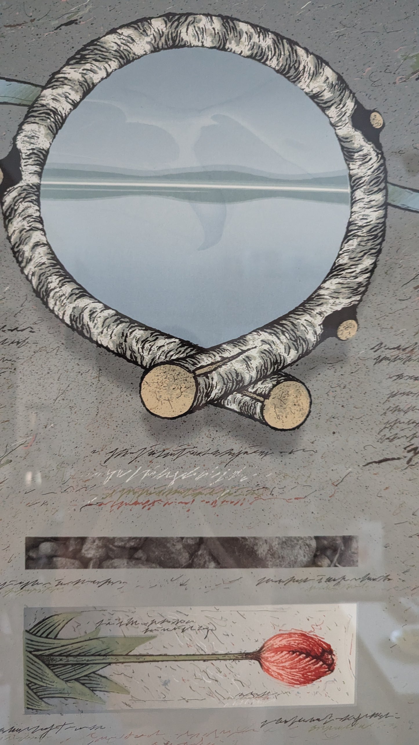 Raimo Kanerva - Usva Nousee (Signeerattu Grafiikka 1999)