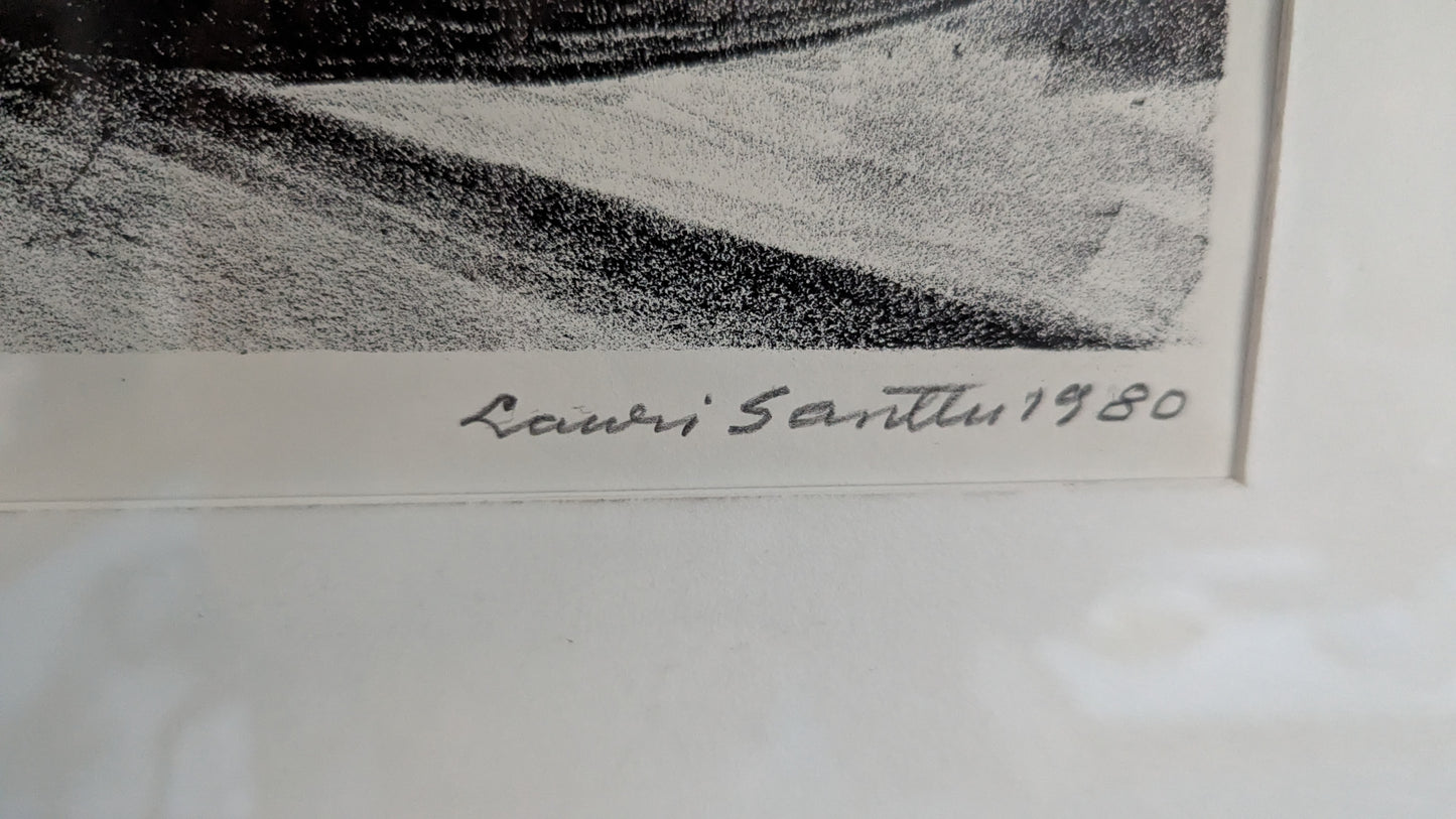 Lauri Santtu - Signeerattu ja Numeroitu Litografia (1980)