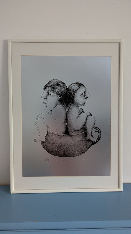 Pertti Kolehmainen - Jälkimainingit (Signeerattu Numeroitu 8/23 Grafiikka 1988)