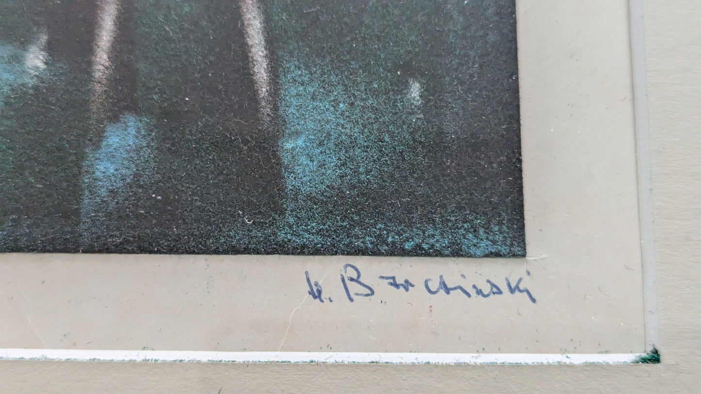 Henryk Barczinski - Frühlingsspiele / Kevätleikkejä (Sign. Pastellimaalaus)