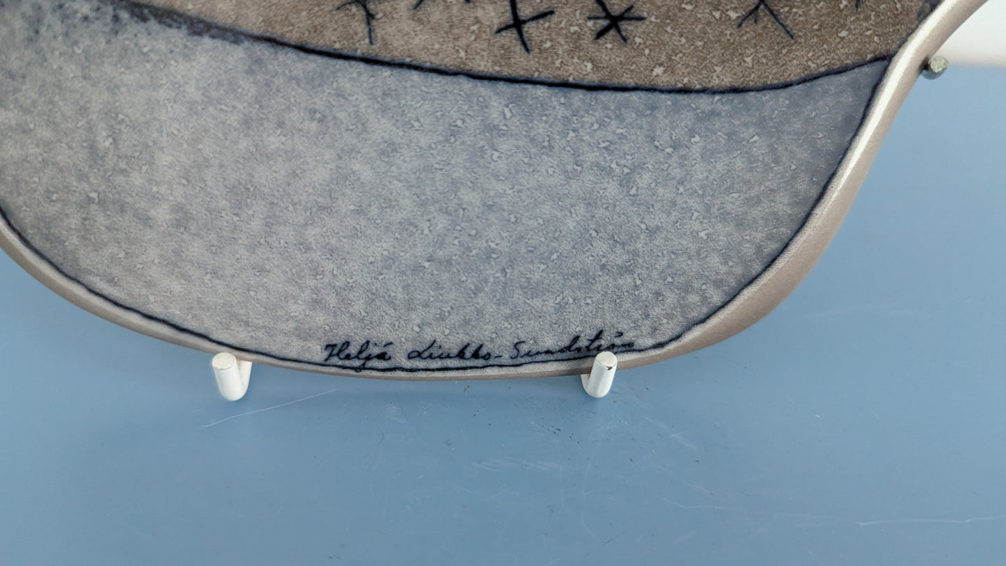 Arabia Kaktus Seinälaatta (1990, Heljä Liukko-Sundström)