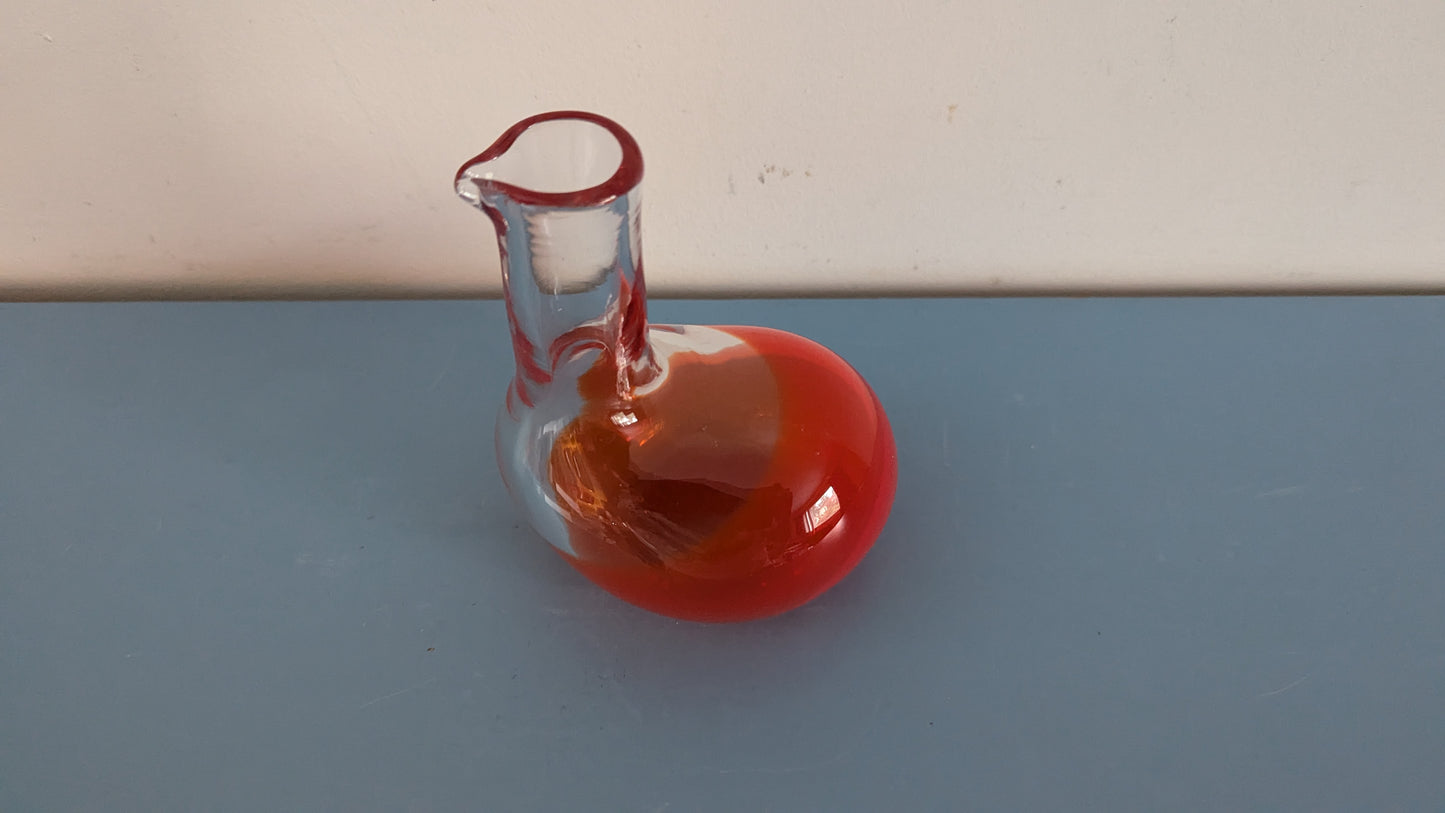 Riihimäen Lasi Kuikka Koristepullo (1975, Signeerattu, Helena Tynell)