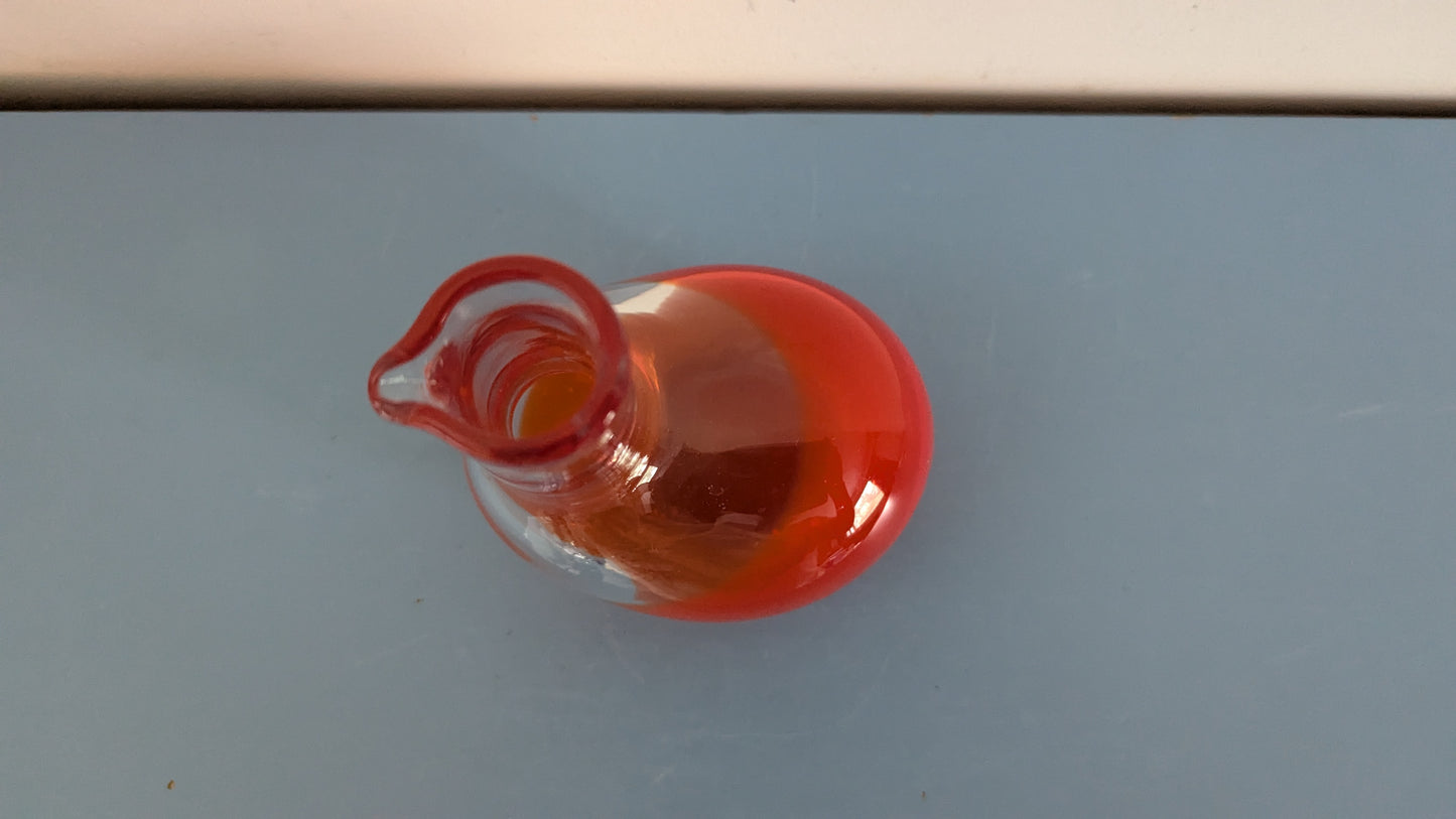 Riihimäen Lasi Kuikka Koristepullo (1975, Signeerattu, Helena Tynell)