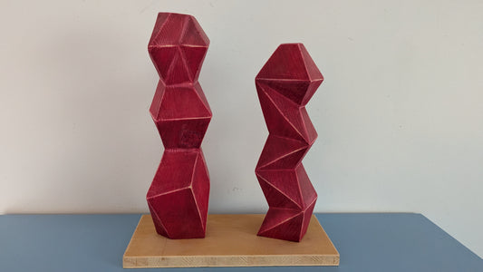 Kalevi Sundell - Flamenkopari (Signeerattu Puuveistos, 2003)