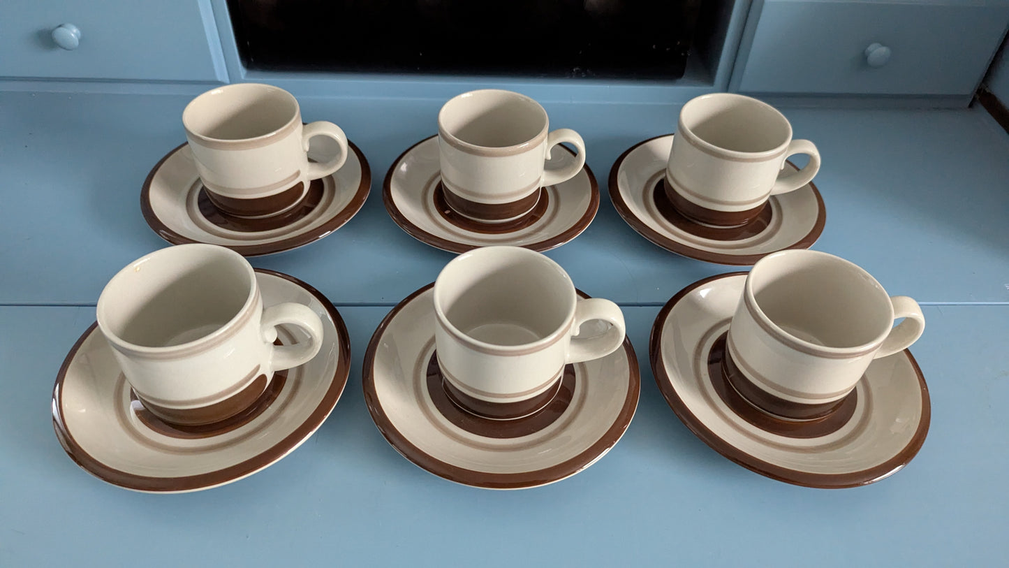 Arabia Pirtti Kahviastiasto Kuudelle Hengelle (12-osainen, 1971-1986)