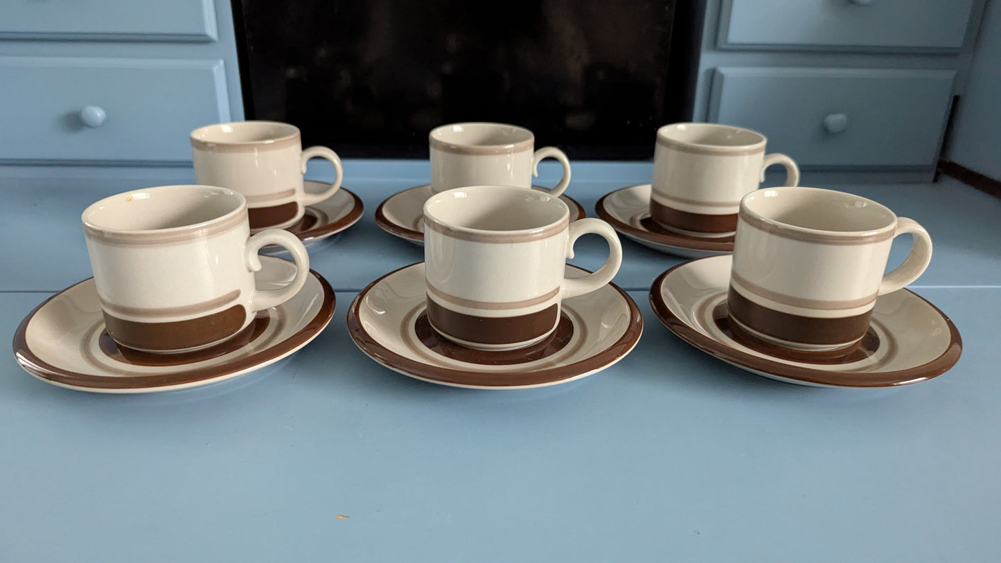 Arabia Pirtti Kahviastiasto Kuudelle Hengelle (12-osainen, 1971-1986)