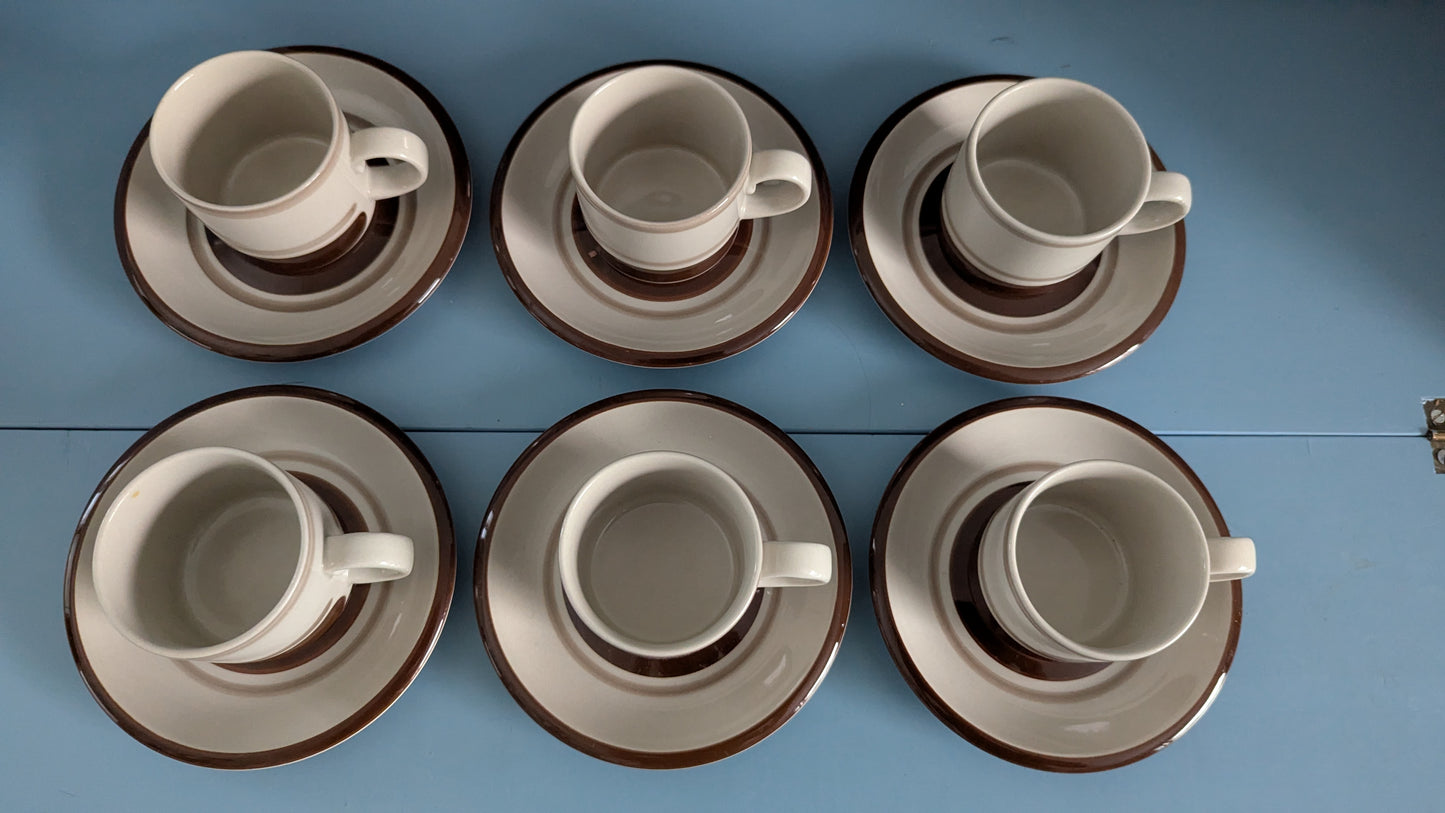 Arabia Pirtti Kahviastiasto Kuudelle Hengelle (12-osainen, 1971-1986)