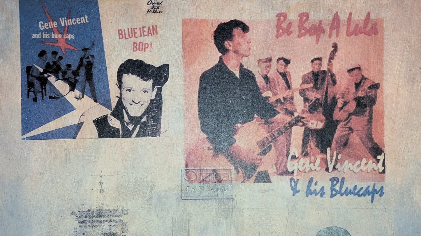 Carl Profit - Enter Blue Caps (Signeerattu Akryyli ja Sekatekniikka)