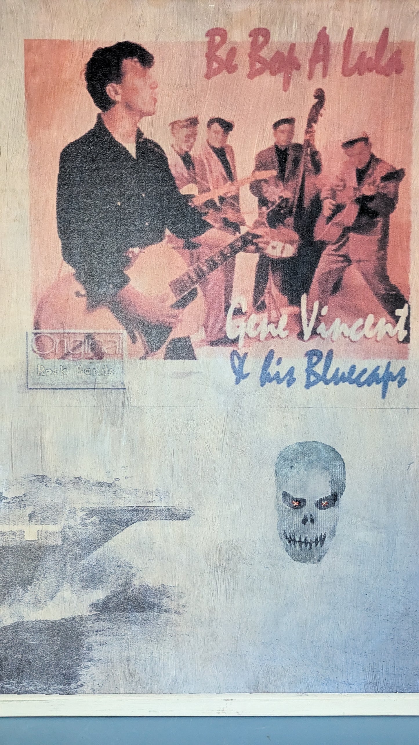 Carl Profit - Enter Blue Caps (Signeerattu Akryyli ja Sekatekniikka)