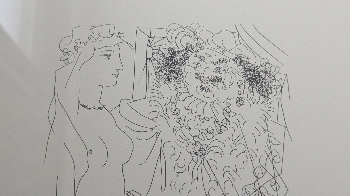 Pablo Picasso - Muusa ja Maalari (Litografia, Numeroitu 991/1200)