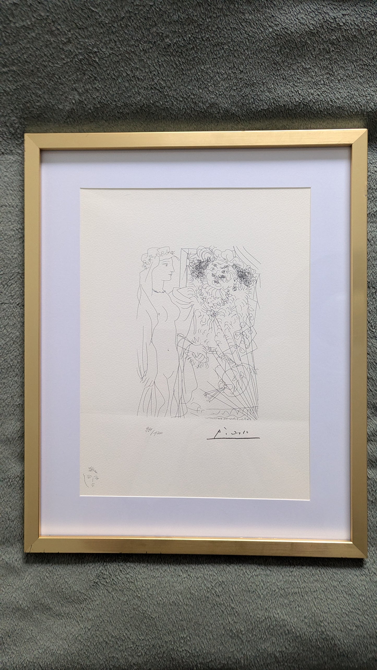 Pablo Picasso - Muusa ja Maalari (Litografia, Numeroitu 991/1200)